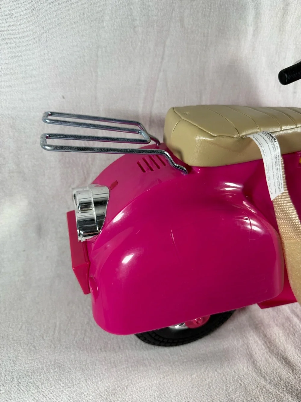 Our Generation Battat 18” Doll Pink and Yellow Motorcycle